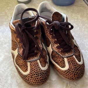 Alohas Leopard Haircalf Sneakers | Brown & Cream | EU 38 / US 7–7.5